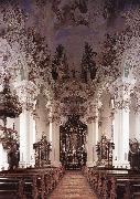ZIMMERMANN  Johann Baptist Interior with ceiling fresco oil painting picture wholesale